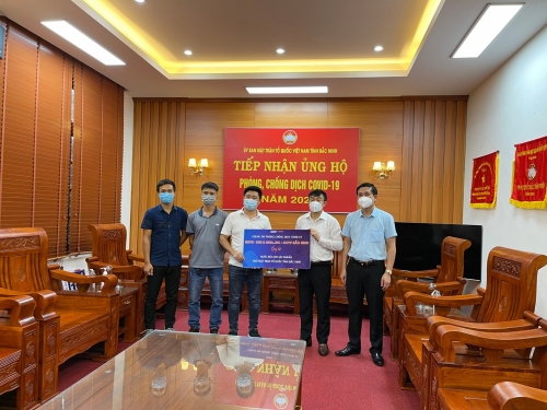 IMOU-DSS ủng hộ nước rửa tay sát khuẩn phòng chống dịch tại Bắc Ninh
